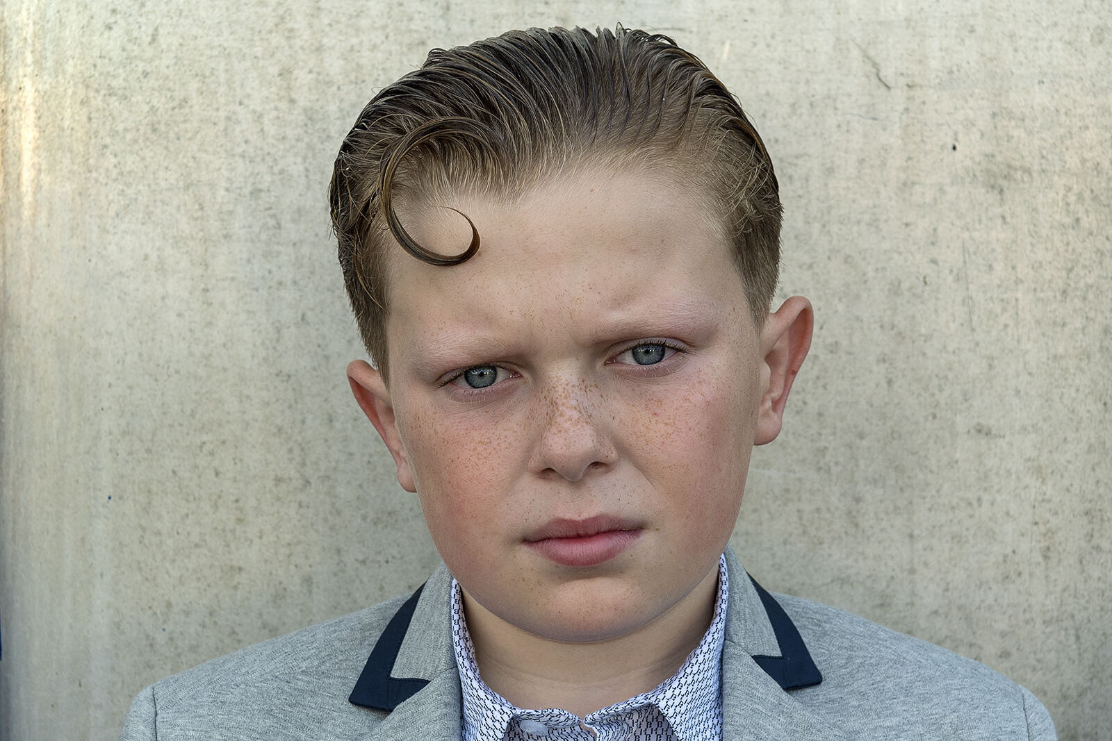 Boy with Teddy Boy Hairstyle, Galway, Ireland 2022