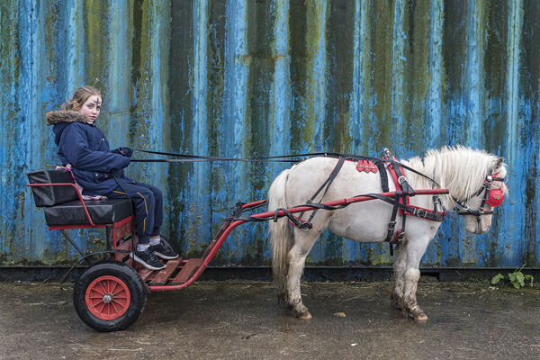 Caroline and her Pony, Ash Wednesday, Cork, Ireland 2020