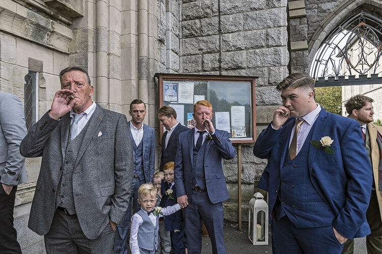 Connors Men waiting for The Bride to arrive, Dublin, Ireland 2019