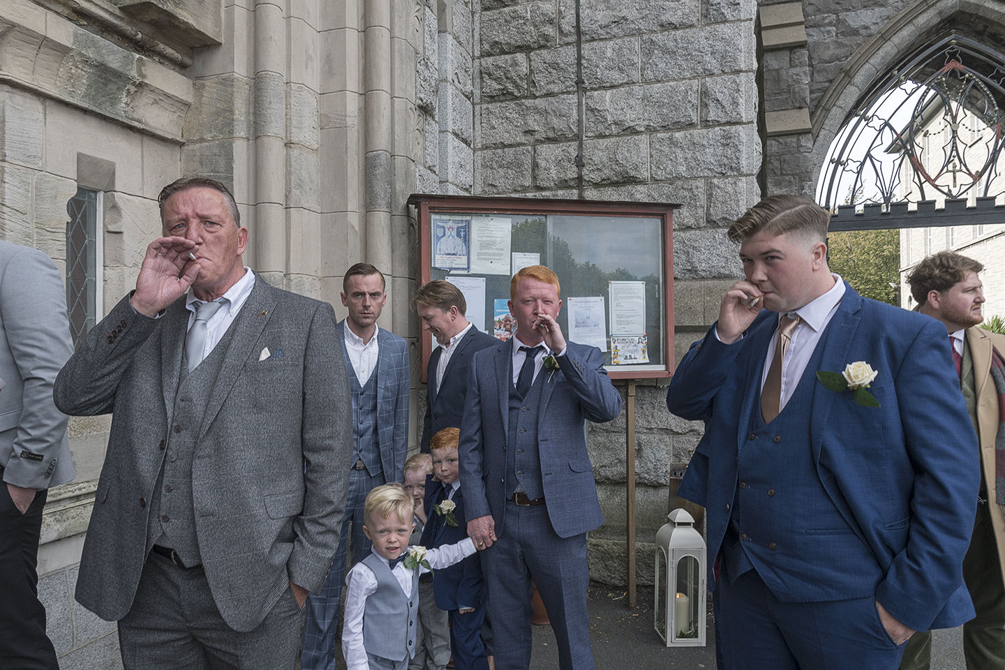 Connors Men waiting for The Bride to arrive, Dublin, Ireland 2019