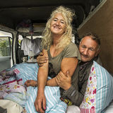 Couple in their van, Puck Fair, Kerry, Ireland 2018