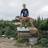 Danny With Lurcher, Tipperary, Ireland 2021