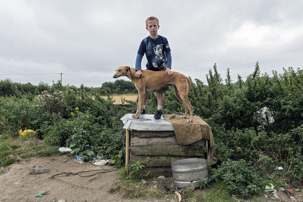 Danny With Lurcher, Tipperary, Ireland 2021