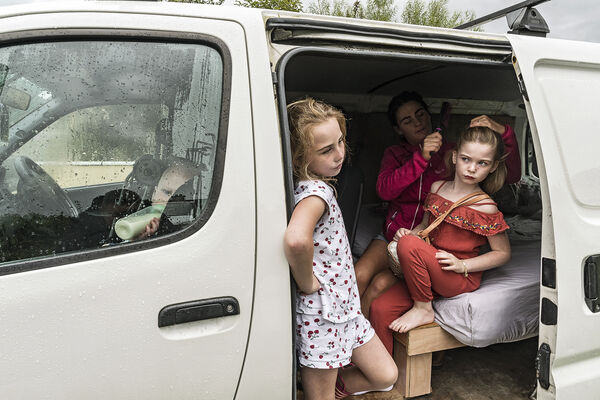 Delaney Girls getting ready for Puck Fair, Kerry, Ireland 2019