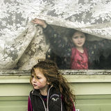 Diane and Biddy, sisters, roadside campsite, Tipperary, Ireland 2019