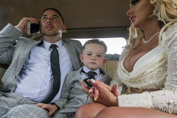 Faulkner Family On The Way To The Church, Limerick, Ireland 2022