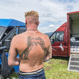 Fighting Gypsy Horses Tattoo, Appleby, UK 2019