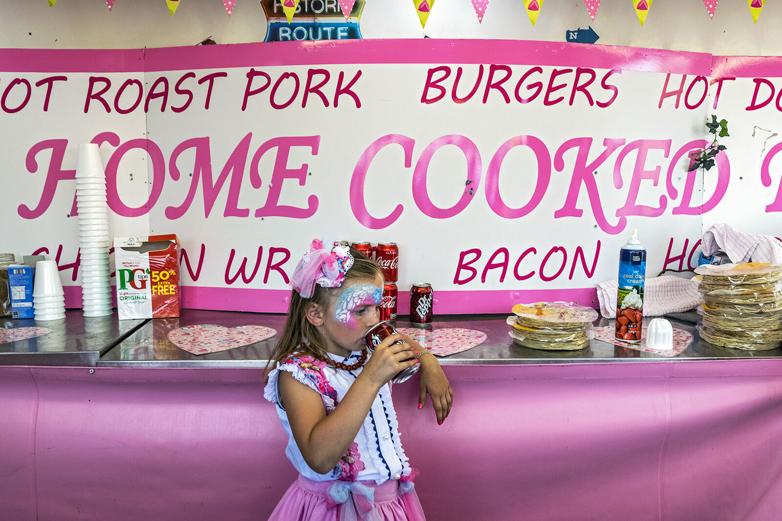 Girl at Canteen, Appleby, UK 2018