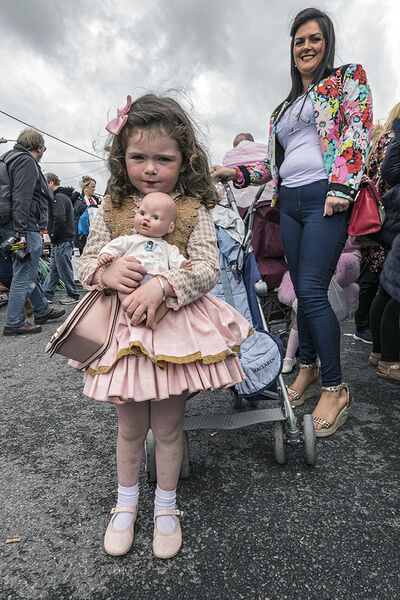 Girl with Doll at Ballinasloe Fair, Galway, Ireland 2018