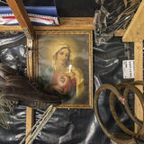 Holy Picture in A Tinsmith's Shed, Dublin, Ireland 2019