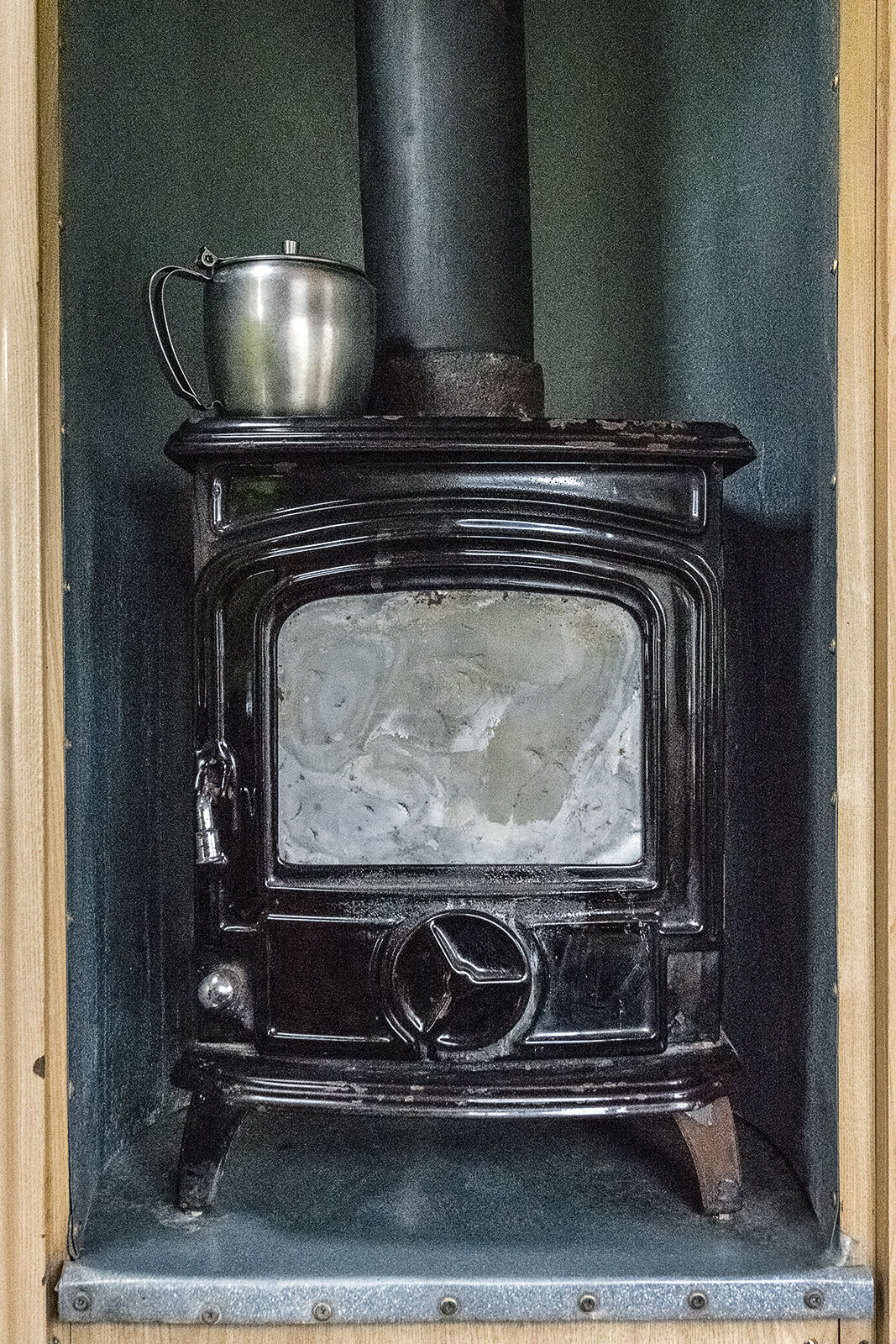 Jim and Ally Reilly's Stove in Their Caravan, Tipperary, Ireland 2019