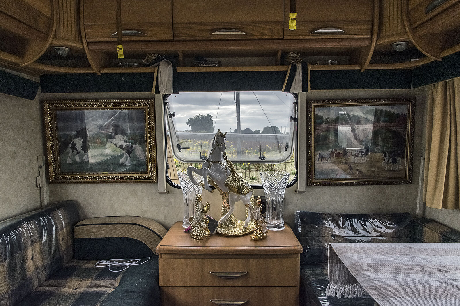Inside Jimmy and Ally's Caravan, Tipperary, Ireland 2019