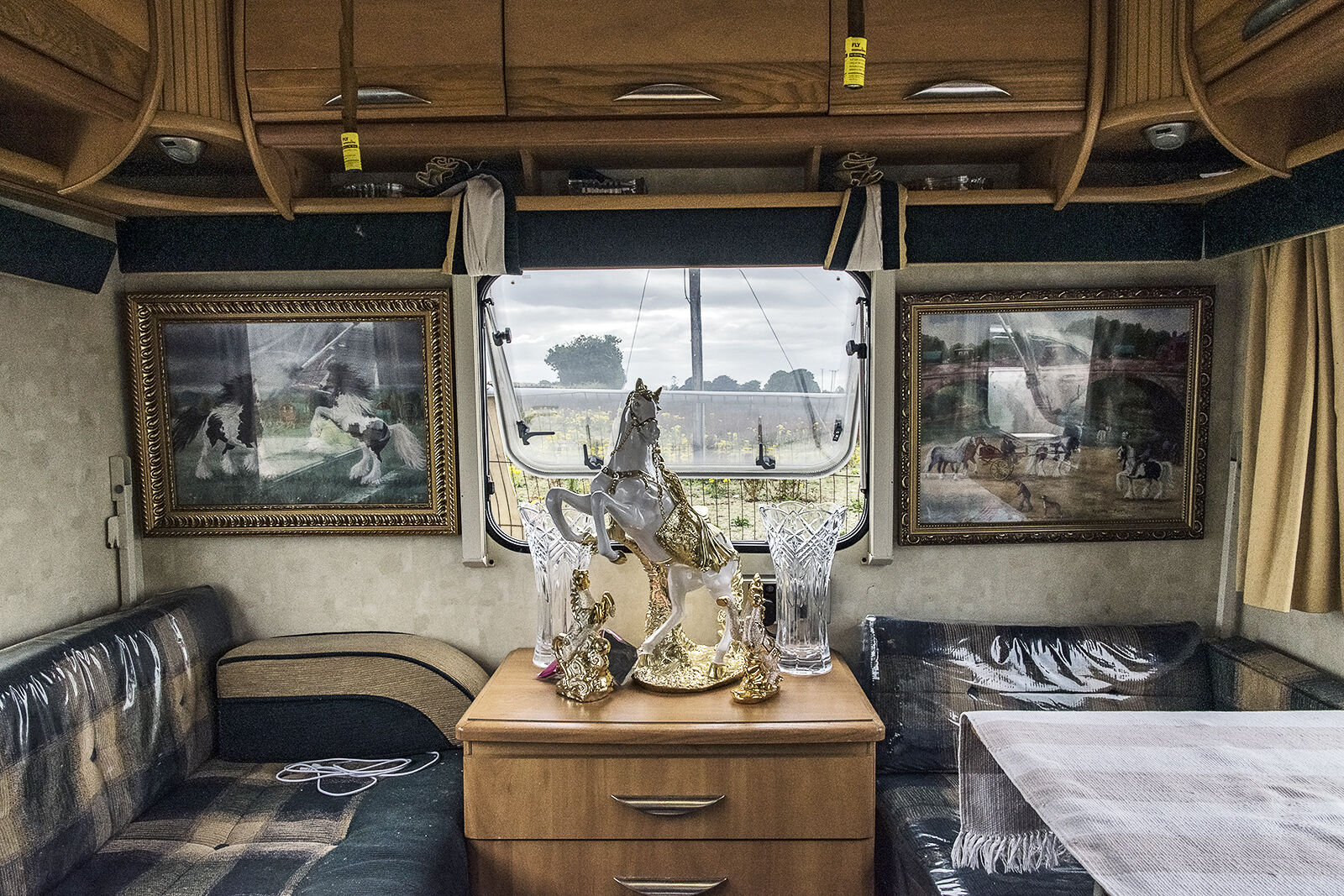 Inside Jimmy and Ally's Caravan, Tipperary, Ireland 2019