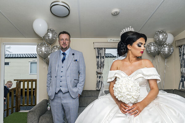 John with Her Daughter Naomi on Her Wedding, Galway, Ireland 2021