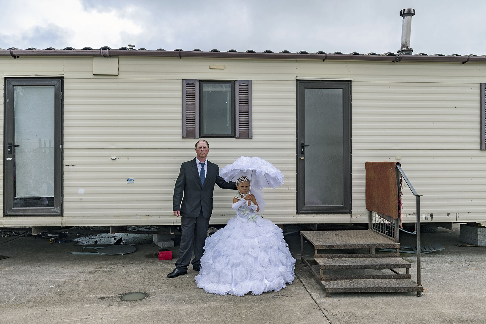 Judy on Her First Holy Communion with Her Father, Tipperary, Ireland 2019