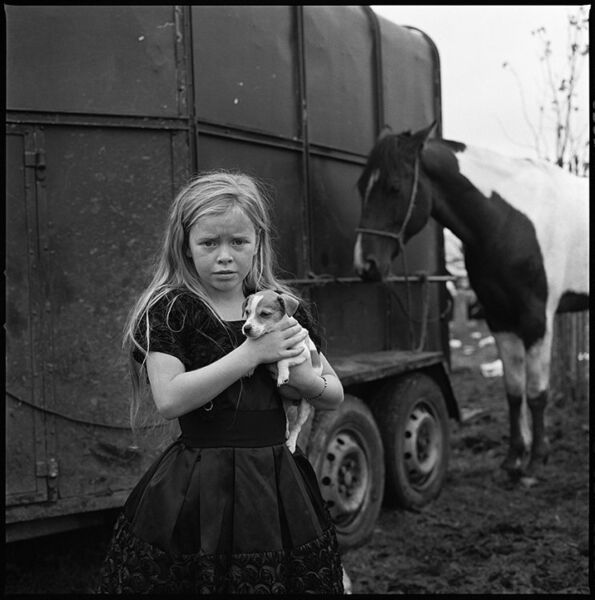Kathleen and Puppy, Ballinasloe, Galway, Ireland 2011