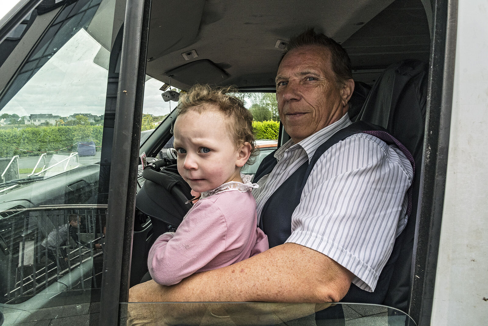 Grandfather and Granddaughter, Galway, Ireland 2019