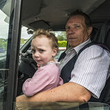 Grandfather and Granddaughter, Galway, Ireland 2019