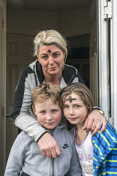 Mother and Her Children, Ash Wednesday, Cork, Ireland 2020