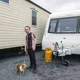Morch With His Dog, Galway, Ireland 2021