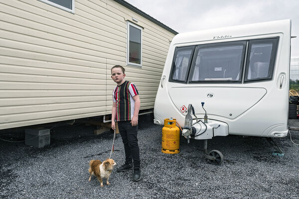 Morch With His Dog, Galway, Ireland 2021