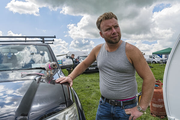 Man With Puppy, Appleby, UK 2019