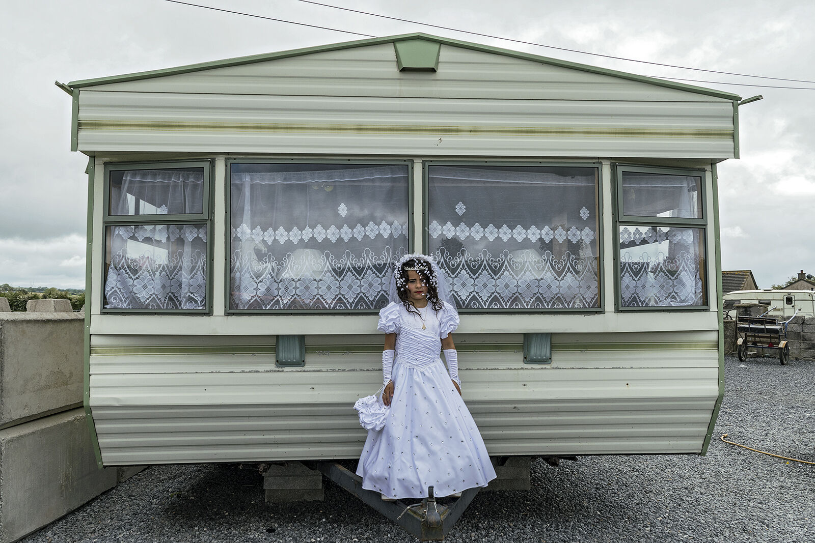 Nikita in Front of Her Home on Her First Holy Communion, Tipperary, Ireland 2019