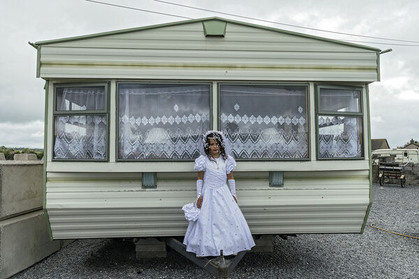 Nikita in Front of Her Home on Her First Holy Communion, Tipperary, Ireland 2019