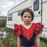 Nikita in Red Gypsy Dress, Tipperary, Ireland 2018