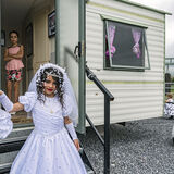 Nikita on Her First Holy Communion with Her Sisters, Tipperary, Ireland 2019
