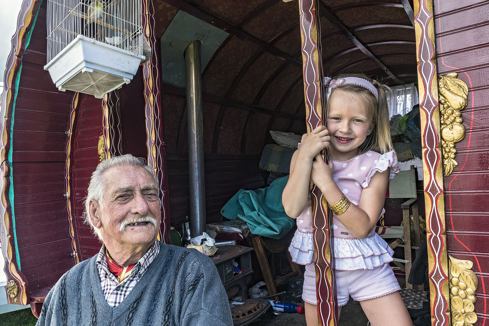Jack and His Granddaughter, Appleby, UK 2019
