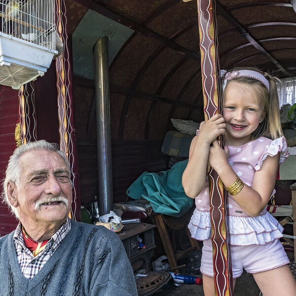 Jack and His Granddaughter, Appleby, UK 2019