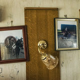 Old Photos, inside Reilly's home, roadside campsite, Tipperary, Ireland 2019