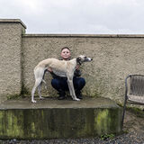 Boy With Lurcher, Tipperary, Ireland 2020
