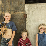 Katelyn, Teresa and Nikita, sisters, roadside campsite, Tipperary, Ireland 2018