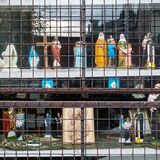 Religious Statues in Shop Window, Galway, Ireland 2022