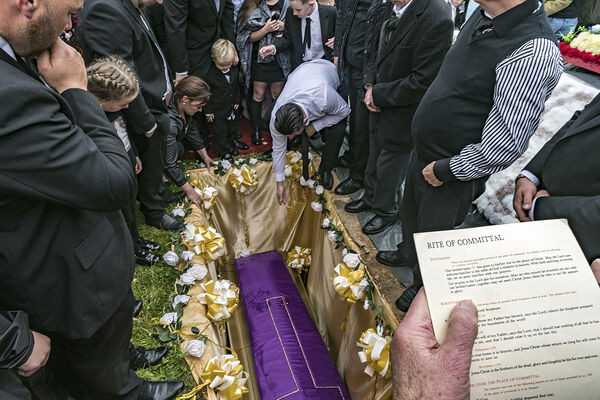 Rite of Committal, John 'The Boss' Faulkner's Funeral, Limerick, Ireland 2019