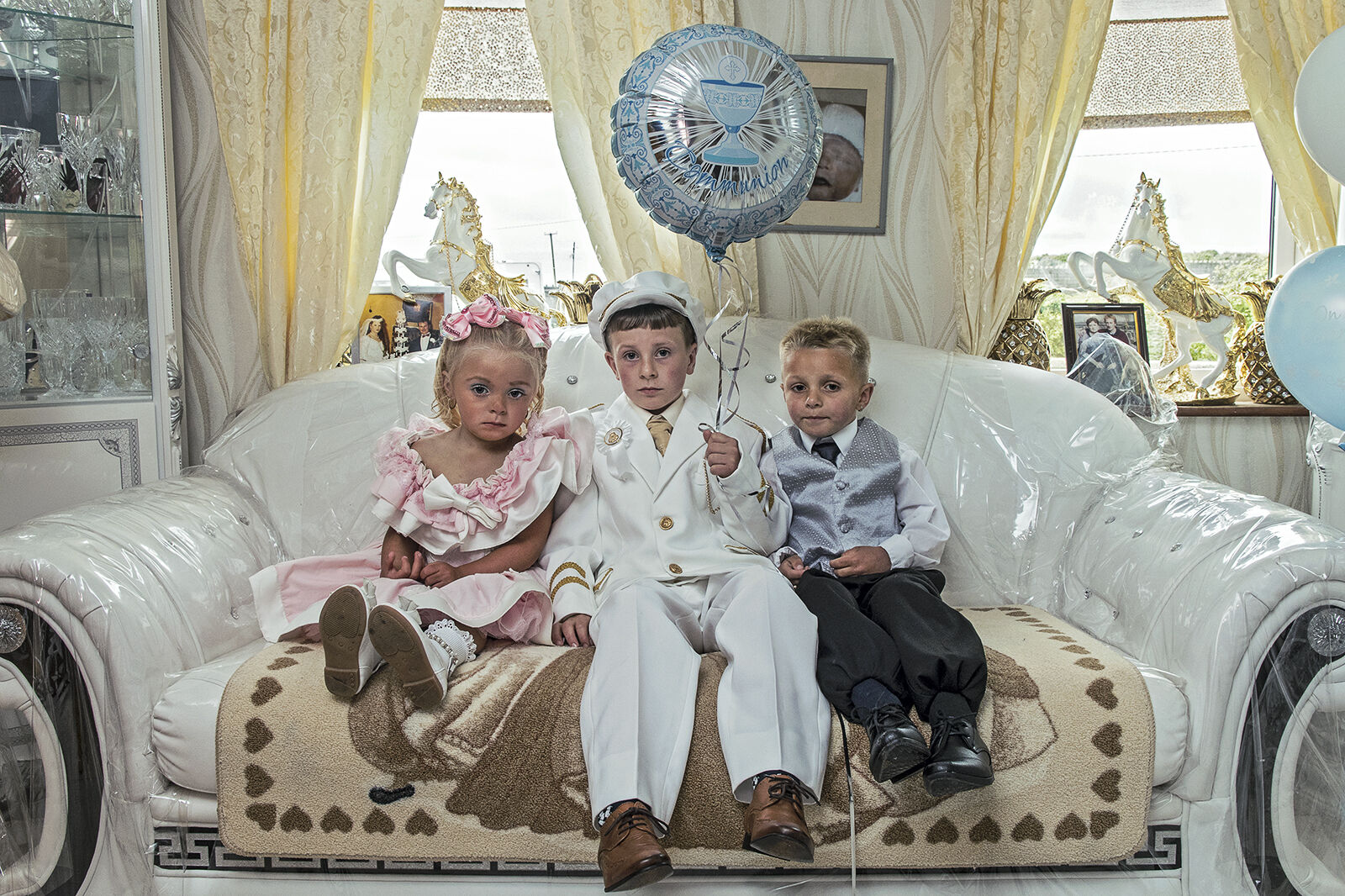 Rocky's First Holy Communion with Cousin Charlotte and James, Tipperary, Ireland 2019