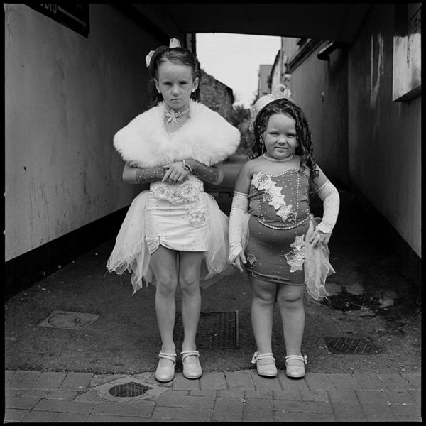 Girls in Costume at The Fair, Ballinasloe, Galway, Ireland 2013