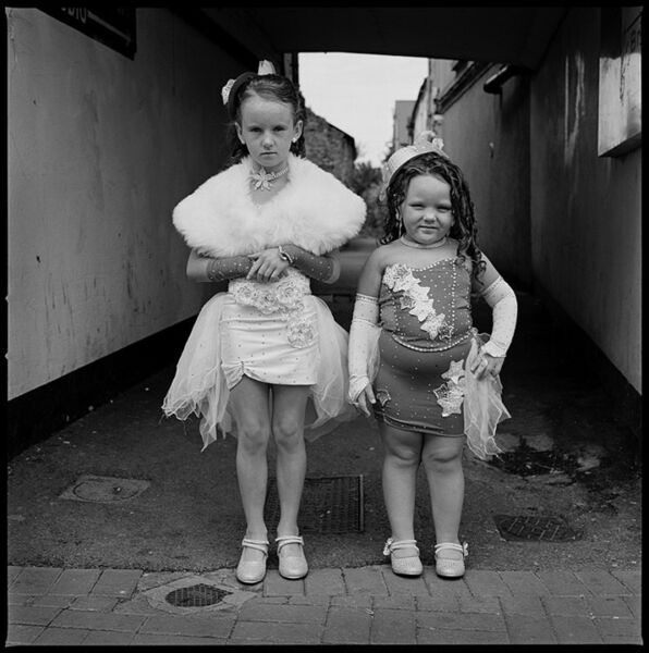 Girls in Costume at The Fair, Ballinasloe, Galway, Ireland 2013