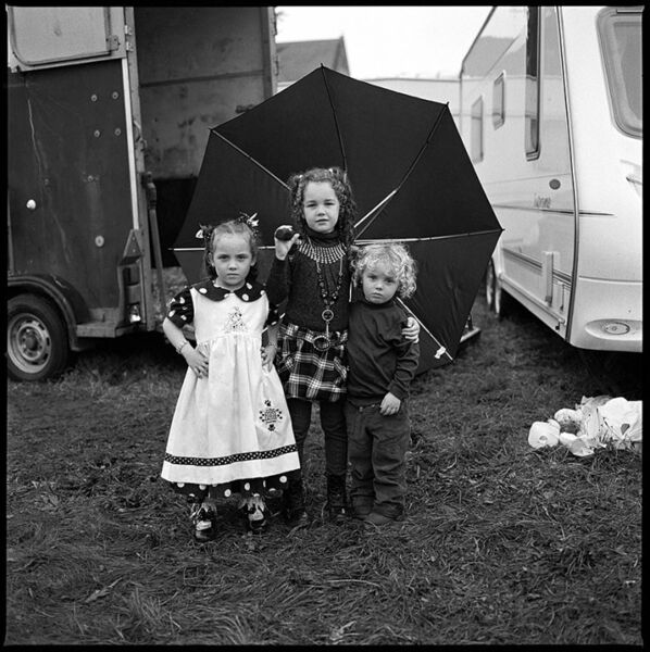 Children with Umbrella, Ballinasloe, Galway, Ireland 2011