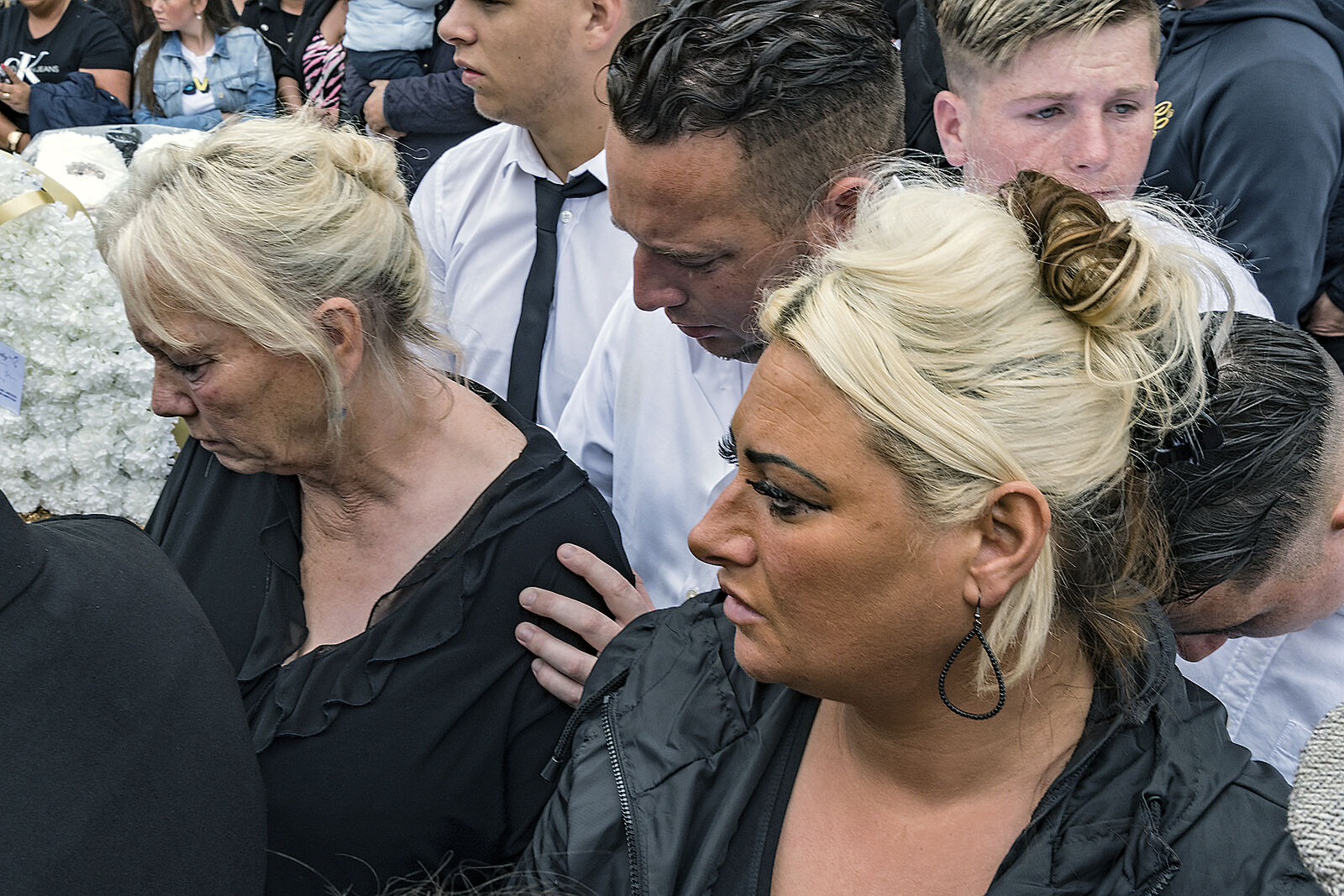 Widow Comforted by Nephew, Limerick, Ireland 2019