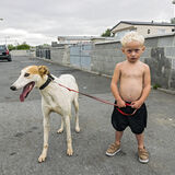 William and His Pet Lurcher, Limerick, Ireland 2018
