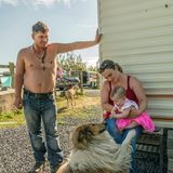 Family, roadside campsite, Clare, Ireland 2018