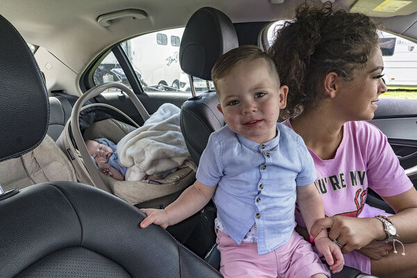 Young Mother and Her Children, Appleby, UK 2019