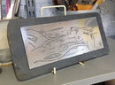 Plate on a slate - Reclining Muse
