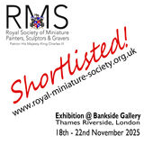 Three miniatures on the shortlist list for the Royal Miniature Society exhibition in London.