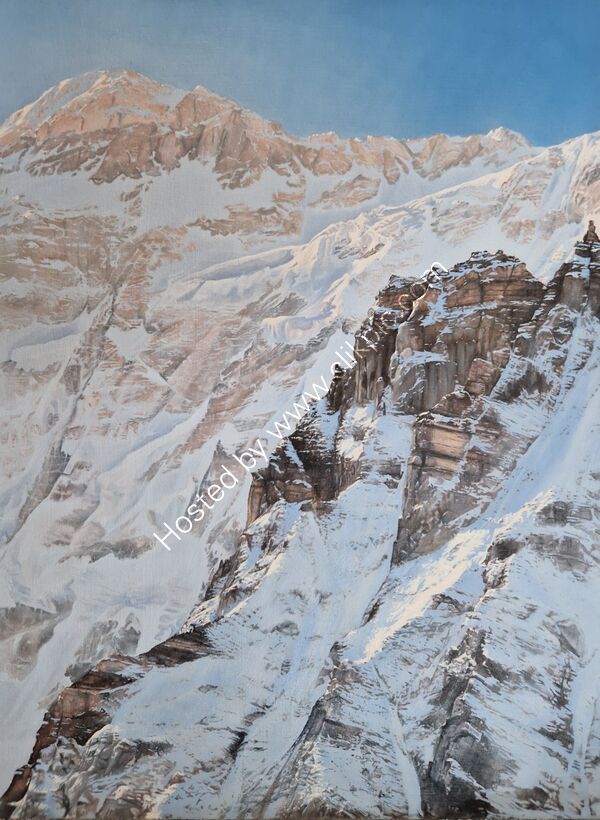 Yalung kang Kangchenjunga oil painting hidden treasure