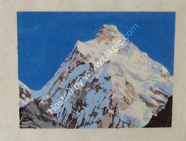 Jannu Mirgin La Nepal Acrylic on Nepalese Lokta paper