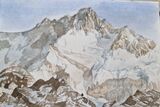 Kanchenjunga Sikkim Dzobgri morning light watercolour